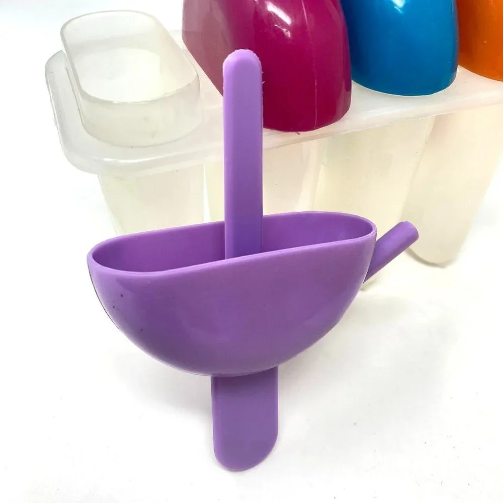 Vintage Ice Cream Popsicle Mold Maker Attached Straw Summer Kids Make At Home